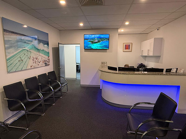 Bondi Medical reception area